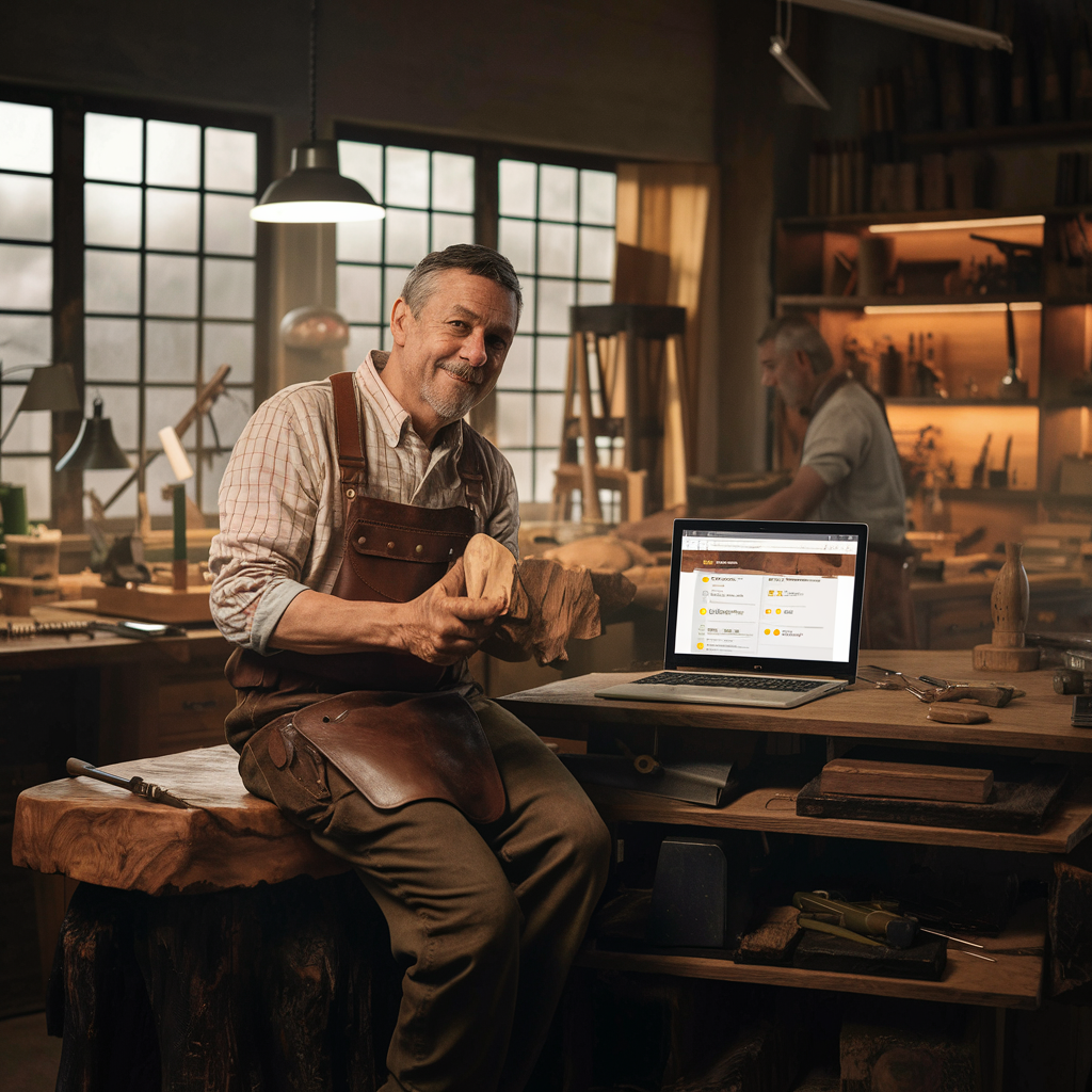 artisan dans son atelier
